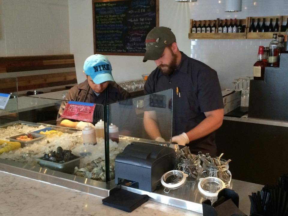 Oysters shucked by a master at Rocksalt
